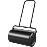 Lawn Roller 13 Gallon Sand or Water Filled Steel Sod Roller with Easy Turn Plug and U Shaped Handle for Lawn Garden Farm and Park Black